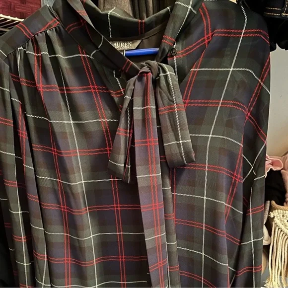 Lauren Ralph Lauren Plaid Blouse - Picture 2 of 8